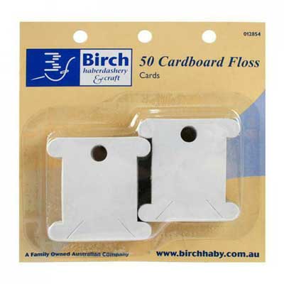 Floss Bobbin Cardboard 50pk