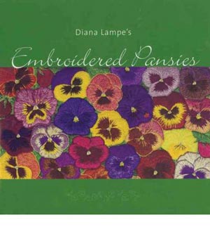 Embroidered Pansies Diana Lampe