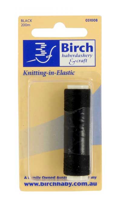 Birch Knitting In Elastic Black