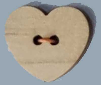 Terries S6100 21mm Wooden Heart