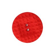 Red pattern button with 2 holes St8173