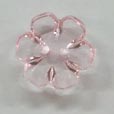Terries 15mm S6261 67 Shiny Clear Flower Pink