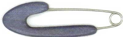 Safety Shawl Pin 10cm Blue