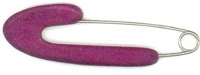 Safety Shawl Pin 10cm Violet