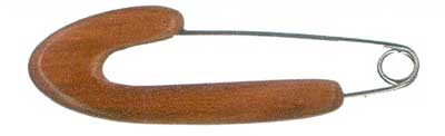 Safety Shawl Pin 10cm Rosewood