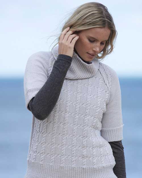 Moss Cable Sweater Leaflet 429