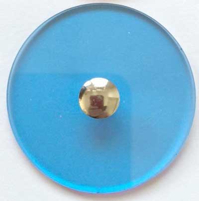 Lucite Shawl Pin 5cm Disc