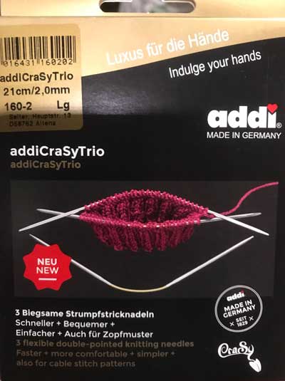 Addi Crasy Trio Dpn 21cm 2.25mm