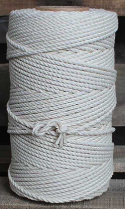 Macrame Cotton 4mm Twisted Rope 1kg