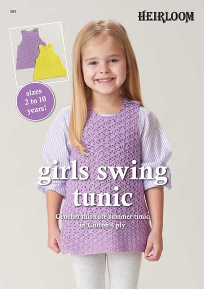 Girls Swing Tunic 4ply Leaflet 003