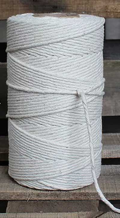 Macrame Cotton 4mm Single Twist 1kg 1