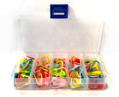 Colourful Plastic Locking Markers 100