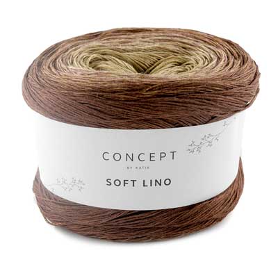 Soft Lino 4ply 150gms 604 Sand Yellow Rust Copper Brown