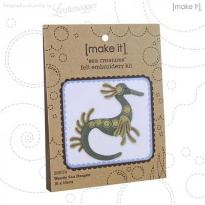 Felt Embroidery Kit Sea Dragon 585174