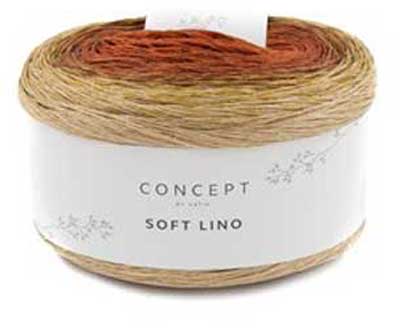 Soft Lino 4ply 150gms 609 Rust-brown-beige