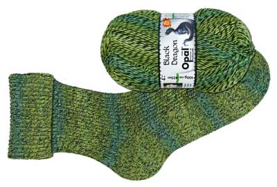 Opal Black Dragon Sock 4ply 100gms 9965 Enchanted Forest