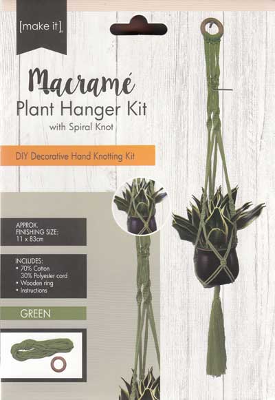 Macrame Plant Hanger 141324 Green