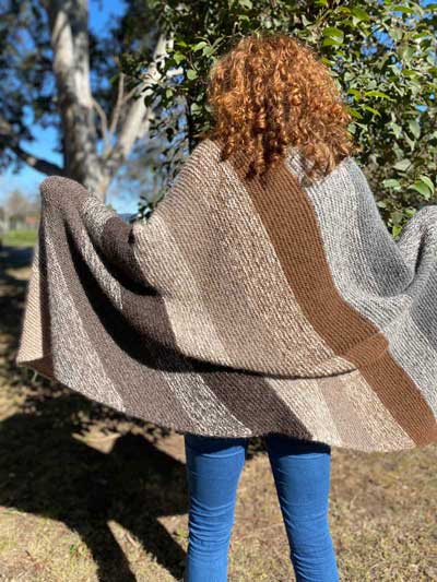 Air Alpaca Diagonal Stripe Blanket