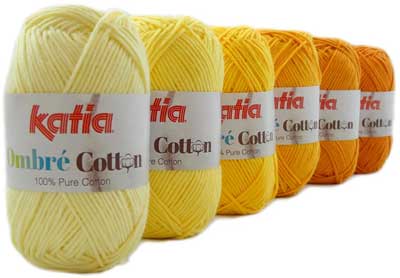 Ombre Cotton 4ply 150gms 3 Yellow/orange Scale