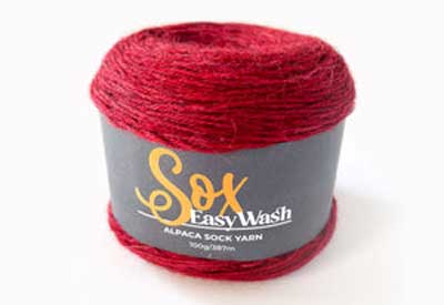 Sox Easy Wash 4ply 100gms 898 Kettle Dye Red
