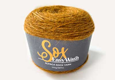 Sox Easy Wash 4ply 100gms 909 Kettle Dye Tan