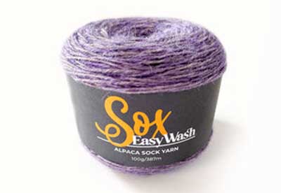 Sox Easy Wash 4ply 100gms 902 Kettle Dye Purple