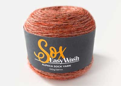 Sox Easy Wash 4ply 100gms 900 Kettle Dye Peach
