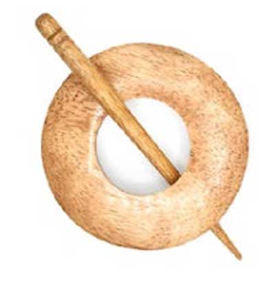 Lykke Wood Shawl Pin Circle-mgo
