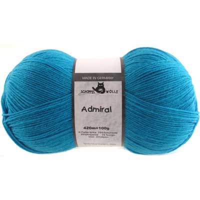 Admiral Solid 4ply 100gms 4780 Turquoise