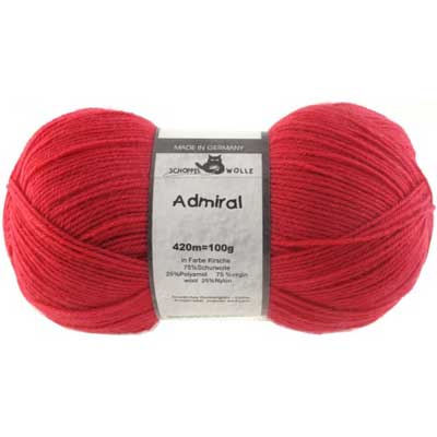 Admiral Solid 4ply 100gms 1303 Cherry