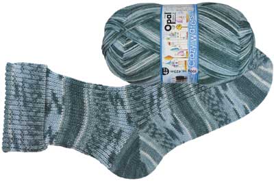 Opal Crazy Waters Sock 4ply 100gms 11317 Bathtub Diving