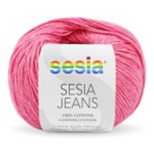 Sesia Jeans 4ply 50gms 1985 Hot Pink Melange