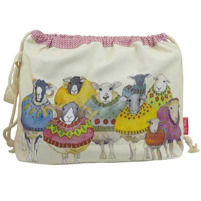Sheep In Sweaters Drawstring Bag Draw11