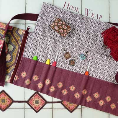 Persian Tiles Crochet Wrap Kn21