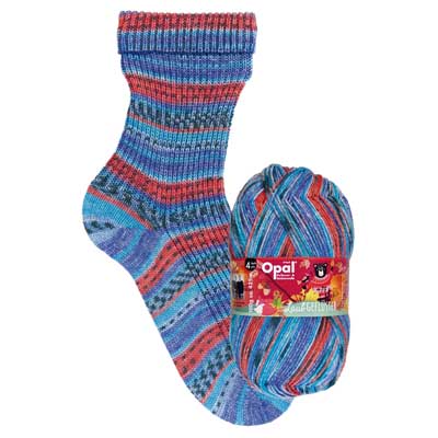 Opal Sock 4ply 100gms 11256 Whispering Leaves Stream Song - Click Image to Close