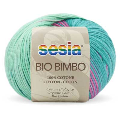 Bio Bimbo 4ply 50gms 1926 Teal Mint Pink