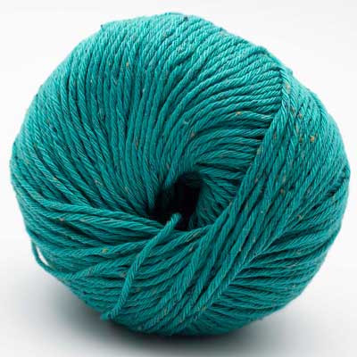 Gossypium Cotton Tweed 8ply 50gms 27 Powerful Turquoise