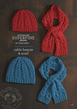 Cable Beanie & Scarf 448