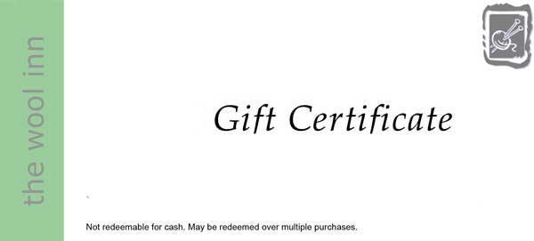 Gift Certificate Choose Value