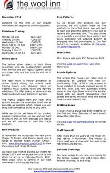 Newsletter March 2013